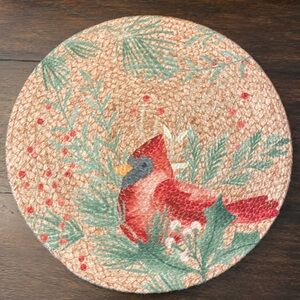 Cardinal cotton placemats. Set of 4